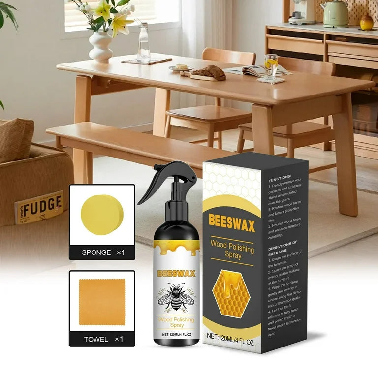 SPRAY DE CUIDADO Y RESTAURADOR DE CERA DE ABEJAS NATURAL