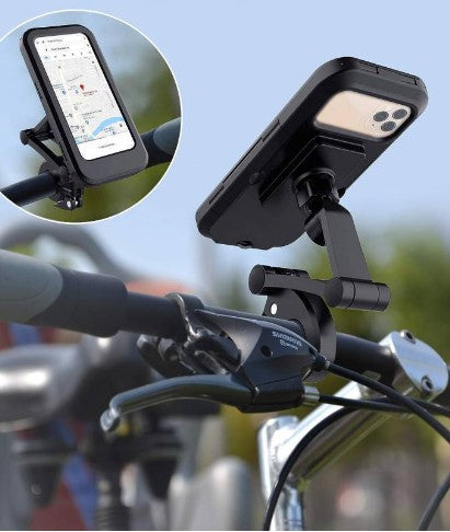 Soporte impermeable para celular para motos y bicicletas