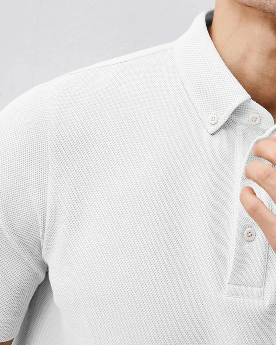 POLO CLÁSICO DE PIQUÉ TRANSPIRABLE PARA HOMBRE