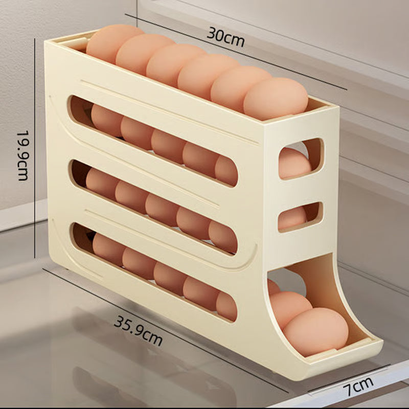Dispensador y Organizador de Huevos de 4 Niveles