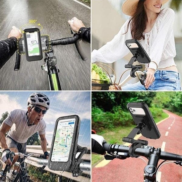 Soporte impermeable para celular para motos y bicicletas
