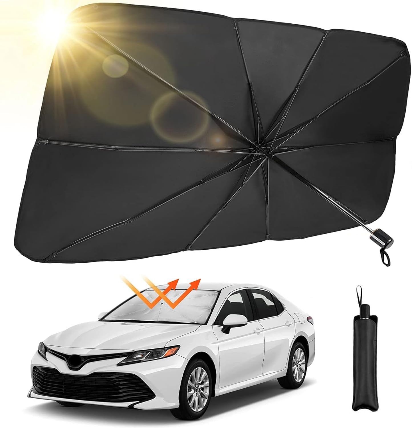 Sombrilla Parasol Plegable con Protección UV - Incluye Funda Gratis