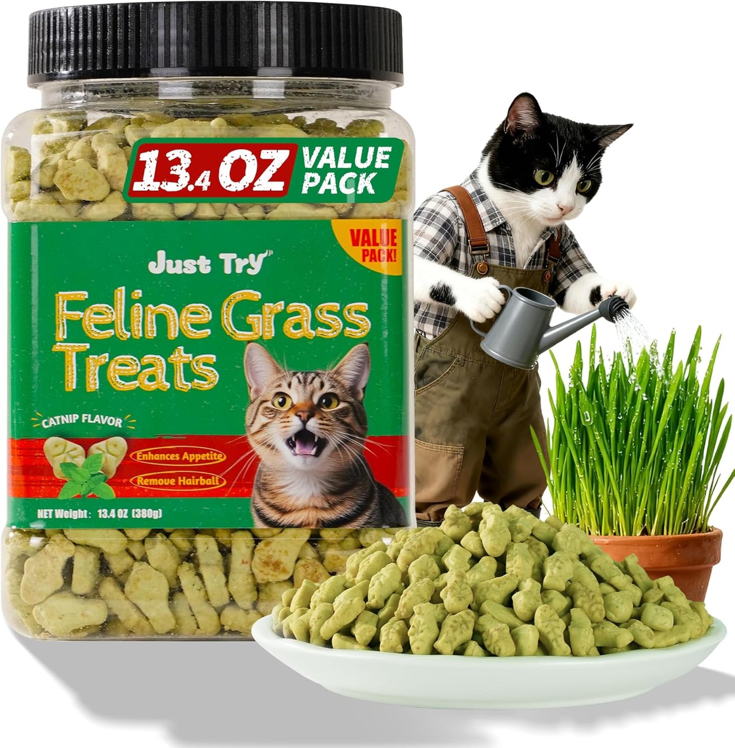 GOLOSINAS NATURALES PARA GATOS INTERIORES – SALMÓN, CONTROL DE BOLAS DE PELO Y SALUD DIGESTIVA