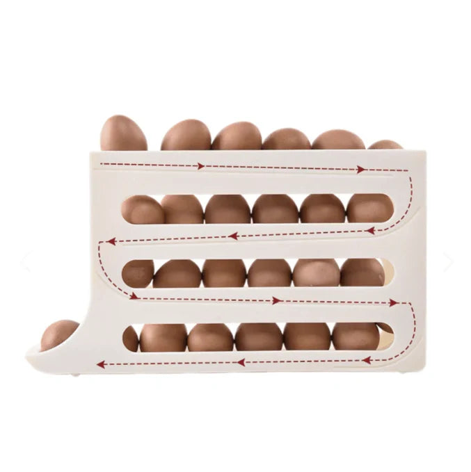 Dispensador y Organizador de Huevos de 4 Niveles