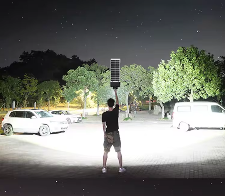 LUZ SOLAR ULTRA POTENTE 7700LM PARA EXTERIORES