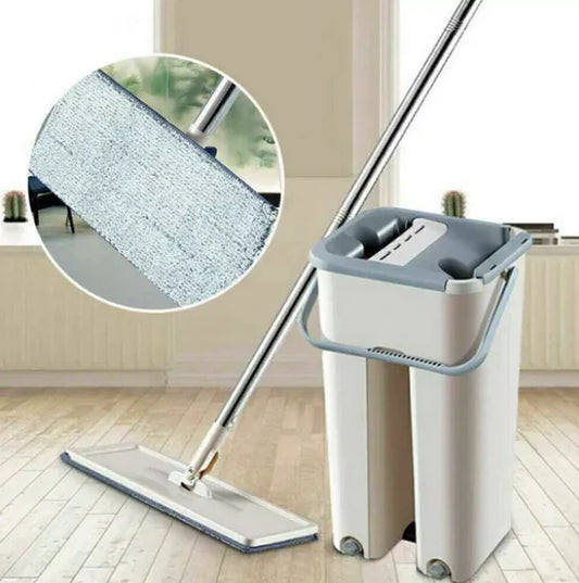 Kit Trapeador con Balde Giratorio 360° y Sistema de Escurrido