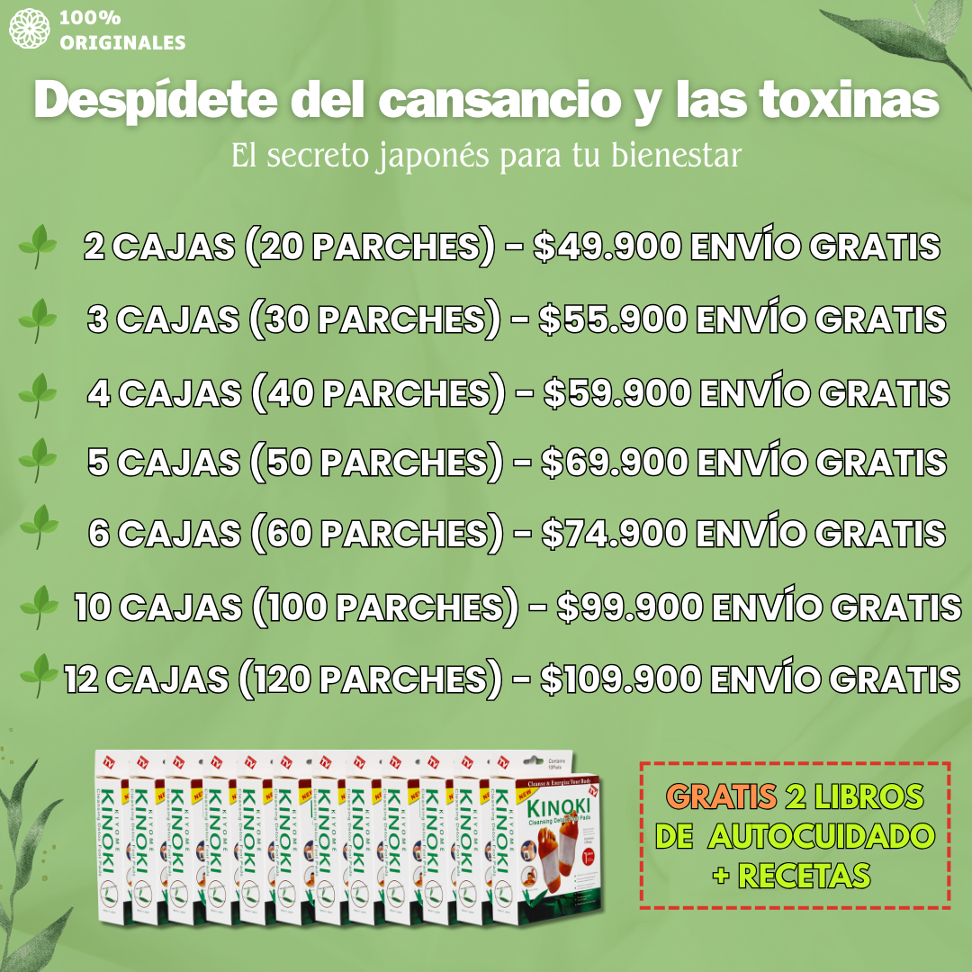 CAJAS PARCHES PARA PIES CAJA x 10