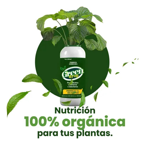 GREEN DROP – FERTILIZANTE POTENCIADOR PARA PLANTAS Y JARDÍN