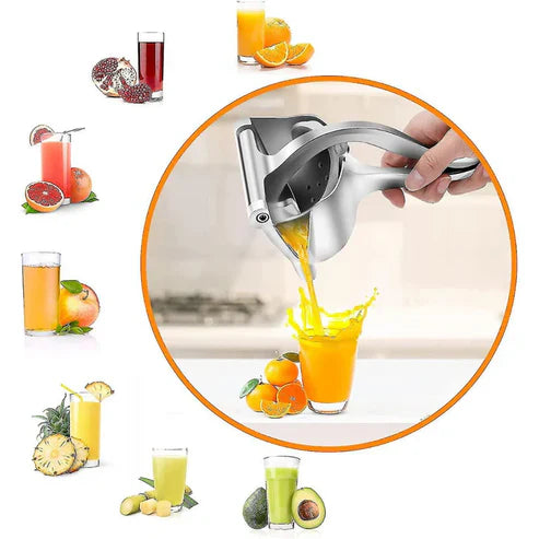 Exprimidor Metálico para Jugo de Frutas – Saludable, Duradero y de Alto Rendimiento