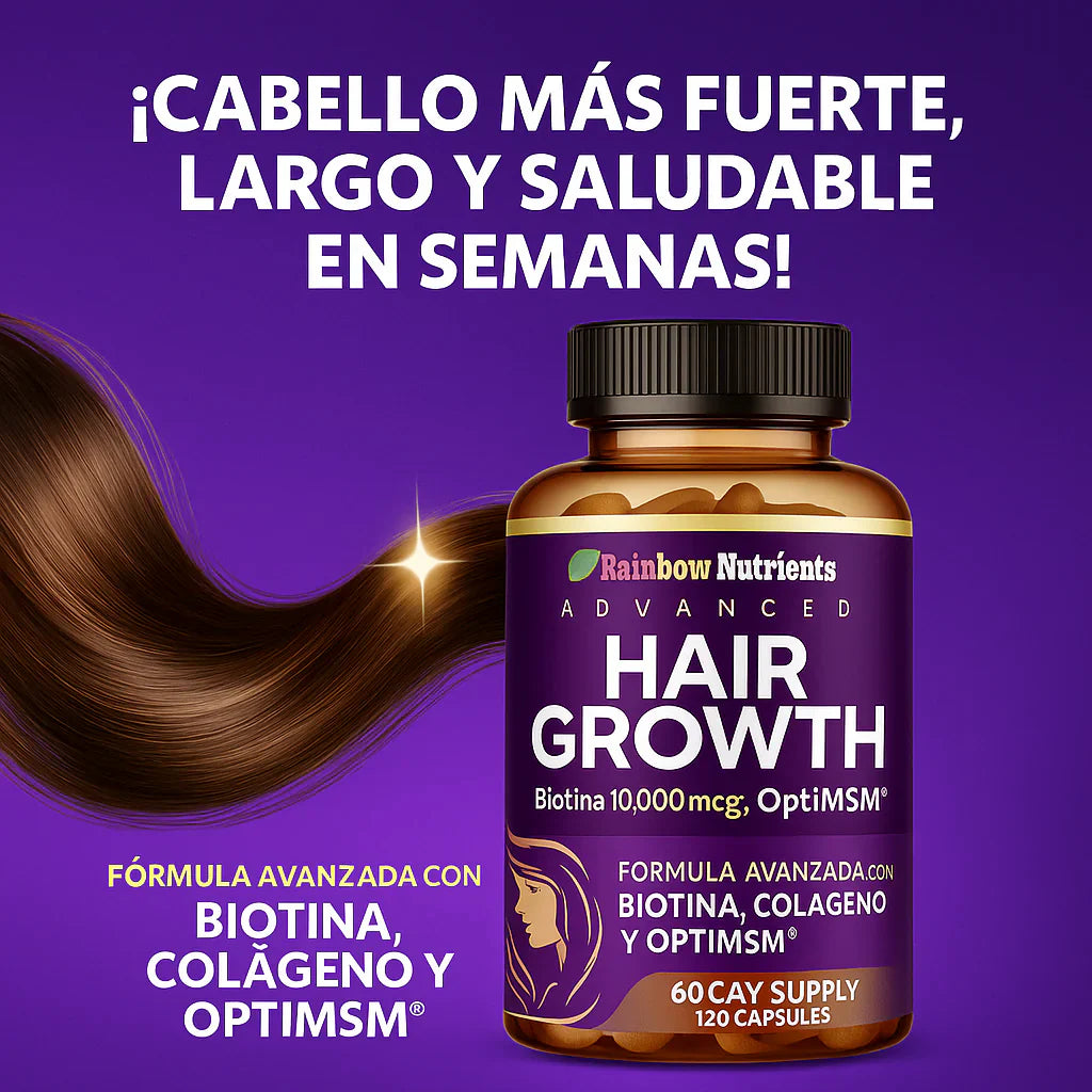 HAIR GROWTH – CRECIMIENTO CAPILAR MÁS FUERTE, DENSO Y SALUDABLE