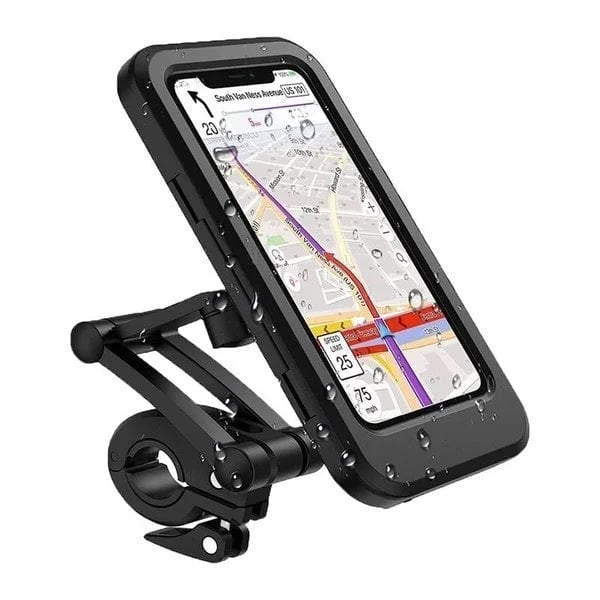 Soporte impermeable para celular para motos y bicicletas