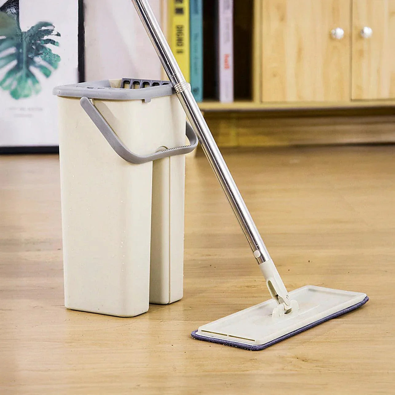 Kit Trapeador con Balde Giratorio 360° y Sistema de Escurrido