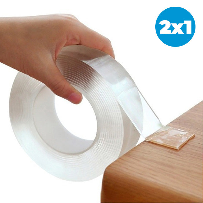 PROMO 2x1: Cinta Doble Faz Lavable Y Reutilizable – Adhesión Firme Para Tus Proyectos