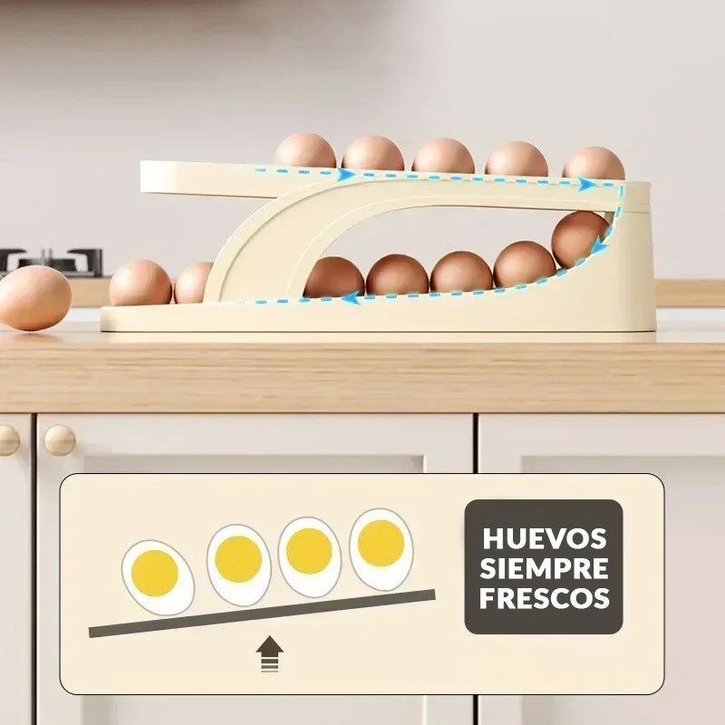 Organizador con Dispensador Automático de Huevos